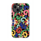 Rainbow Botanicals - Owen Jones Iphone Case, 13 Mini / Matte, Colorful Floral Patterned Phone Case Iphone
