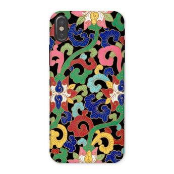 Rainbow Botanicals - Owen Jones Iphone Case, x / Matte, Colorful Floral Patterned Phone Case Intricate Designs