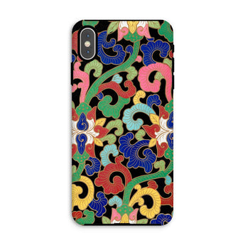 Rainbow Botanicals - Owen Jones Iphone Case, Xs Max / Matte, Colorful Floral Patterned Phone Case Designs Blue Green