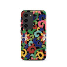 Rainbow Botanicals Owen Jones Samsung Case, Galaxy S23 / Matte, Black Phone Case Vibrant Intricate Floral Scroll Pattern