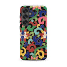 Rainbow Botanicals Owen Jones Samsung Case, Galaxy S25 Plus / Matte, Black Smartphone Vibrant Multicolored Floral Patterned Case