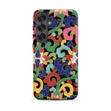 Rainbow Botanicals - Owen Jones Samsung Case, Galaxy S25 Plus / Matte, Black Smartphone Vibrant Multicolored Floral-patterned Case