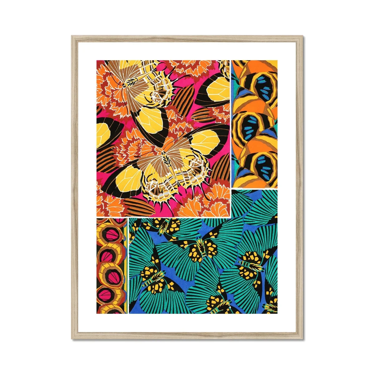 Rainbow Butterflies - E.a. Seguy Pochoir Art Print Posters Prints & Visual Artwork