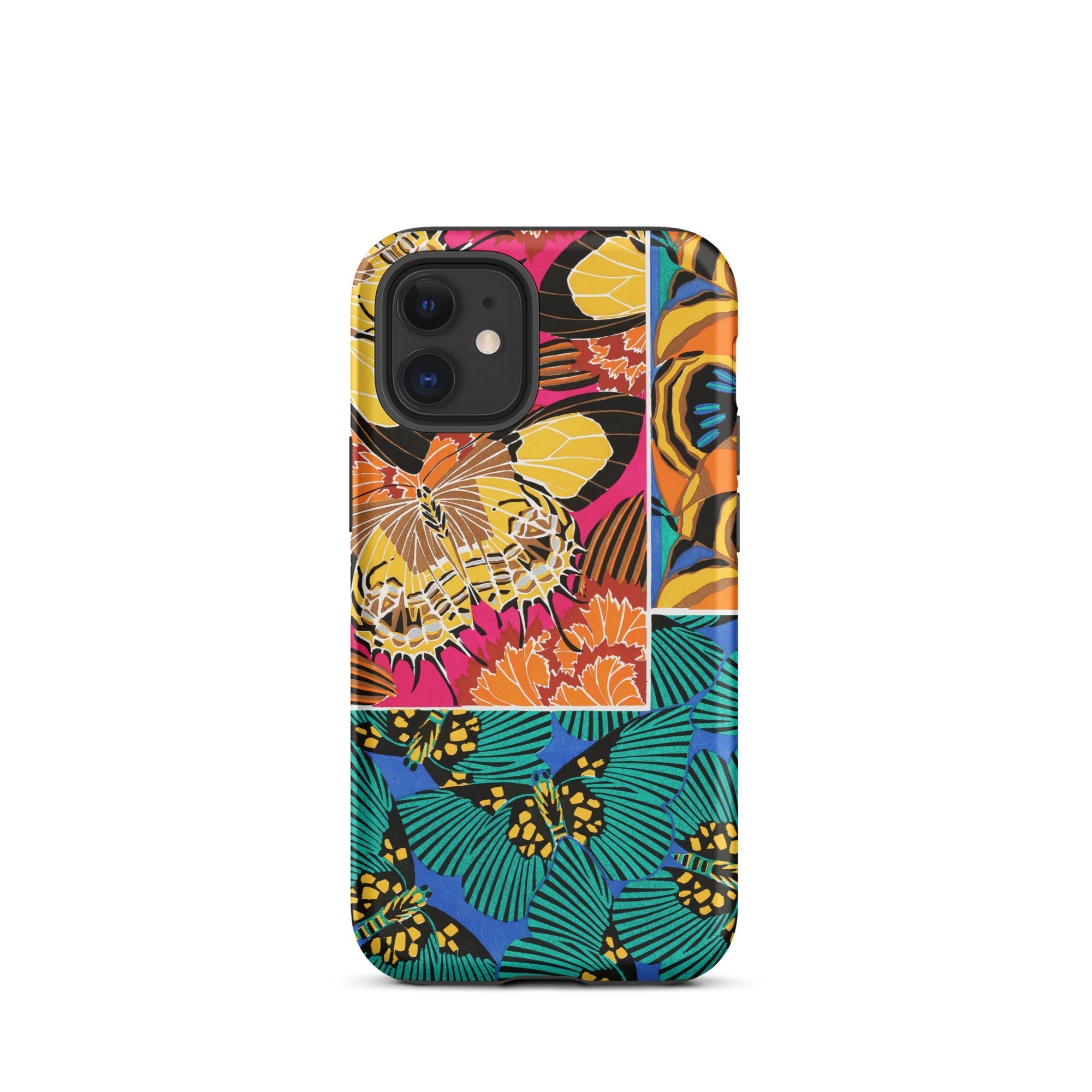 Rainbow Butterflies E.a. Seguy Pochoir Iphone Case, 12 Mini / Matte, Butterfly Patterned Phone Case