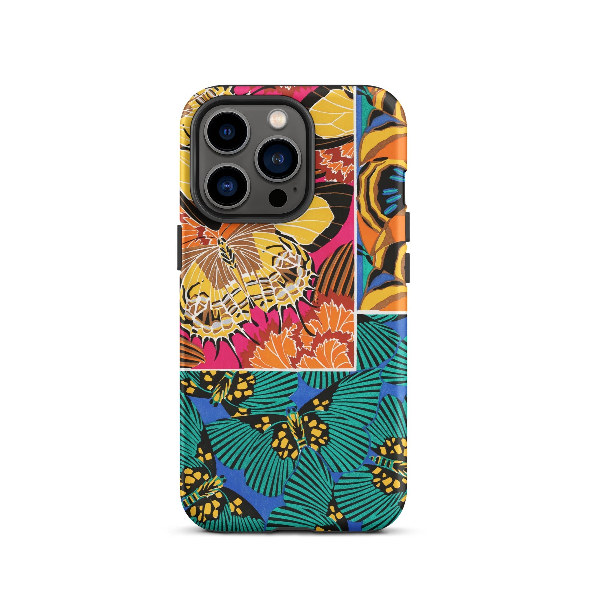 Rainbow Butterflies E.a. Seguy Pochoir Iphone Case, 13 Pro / Matte, Butterfly Patterned Phone Case