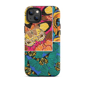 Rainbow Butterflies - E.a. Seguy Pochoir Iphone Case 14 Plus / Matte Butterfly-patterned Phone Case Rainbow Butterflies Iphone Case, Eugène