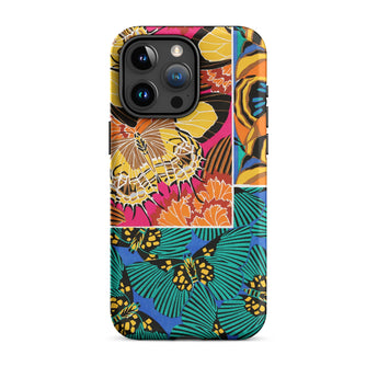 Rainbow Butterflies - E.a. Seguy Pochoir Iphone Case, 15 Pro Max / Matte, Butterfly-patterned Phone Case