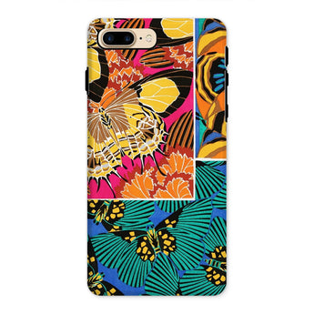 Rainbow Butterflies - E.a. Seguy Pochoir Iphone Case, 8 Plus / Matte, Colorful Patterned Phone Case Abstract Floral Butterfly Designs