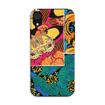 Rainbow Butterflies - E.a. Seguy Pochoir Iphone Case Xr / Matte Colorful Patterned Phone Case Vibrant Floral Butterfly Designs Rainbow