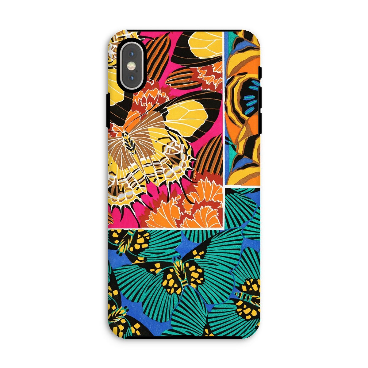 Rainbow Butterflies E.a. Seguy Pochoir Iphone Case, Xs Max / Matte, Colorful Patterned Phone Case Vibrant Floral Butterfly Designs