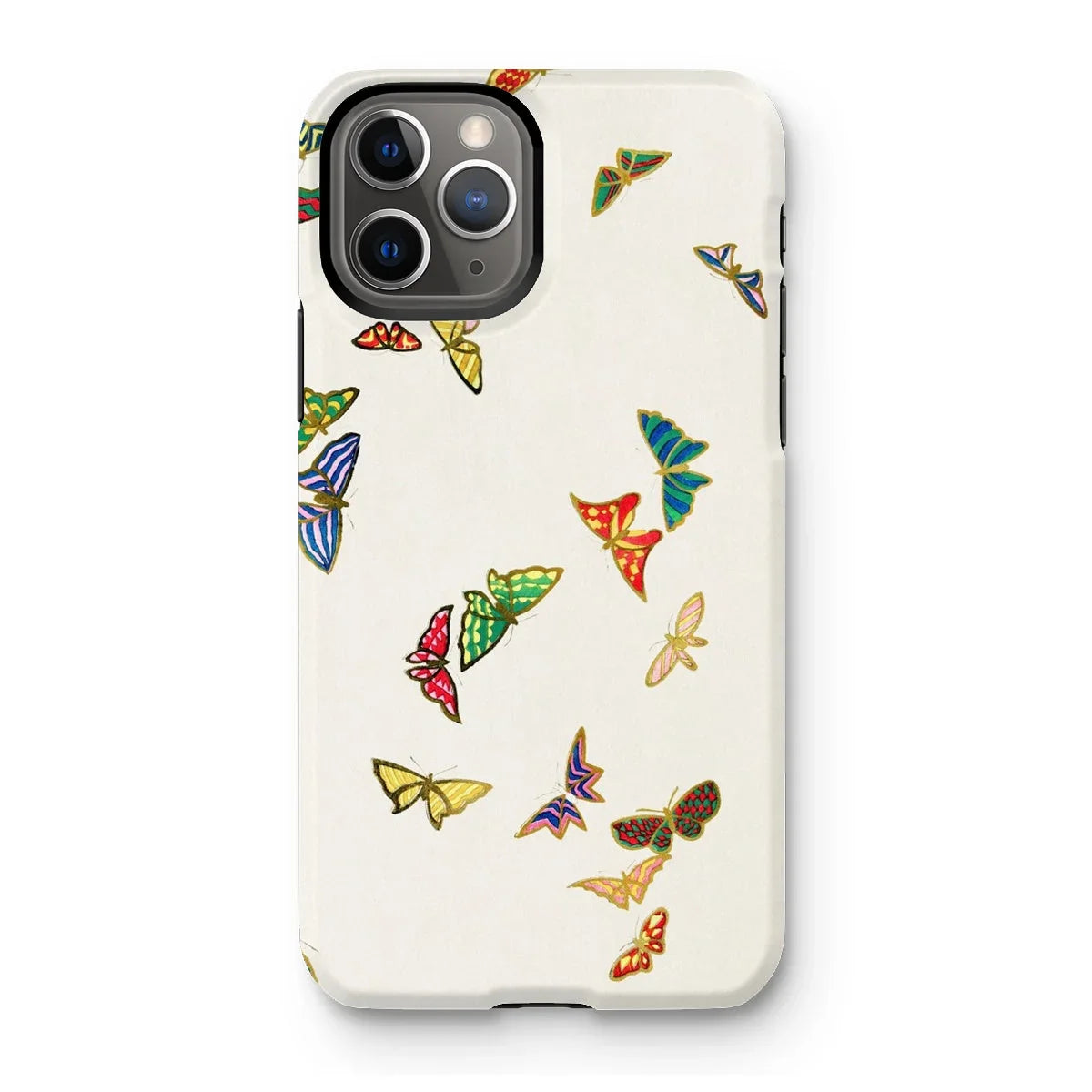Rainbow Butterflies - Kamisaka Sekka Iphone Case, 11 Pro / Matte, Iphone Case Colorful Butterfly Pattern