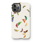 Rainbow Butterflies - Kamisaka Sekka Iphone Case, 11 Pro / Matte, Iphone Case Colorful Butterfly Pattern