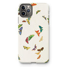 Rainbow Butterflies - Kamisaka Sekka Iphone Case, 11 Pro Max / Matte, Iphone Case Colorful Butterfly Pattern Design