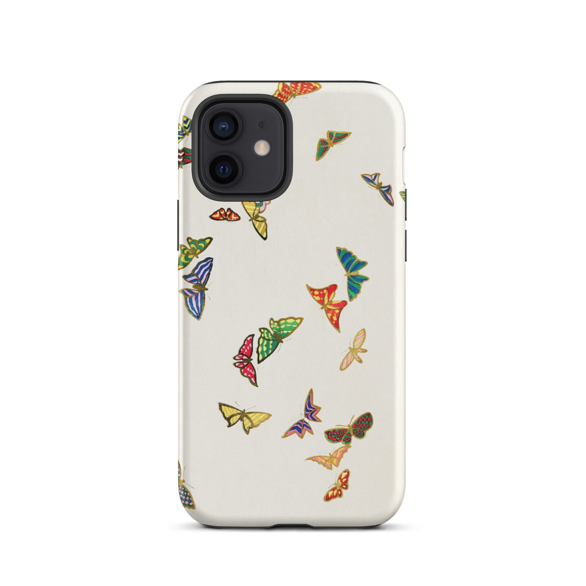 Rainbow Butterflies Kamisaka Sekka Iphone Case, 12 / Matte, Butterfly Patterned Phone Case