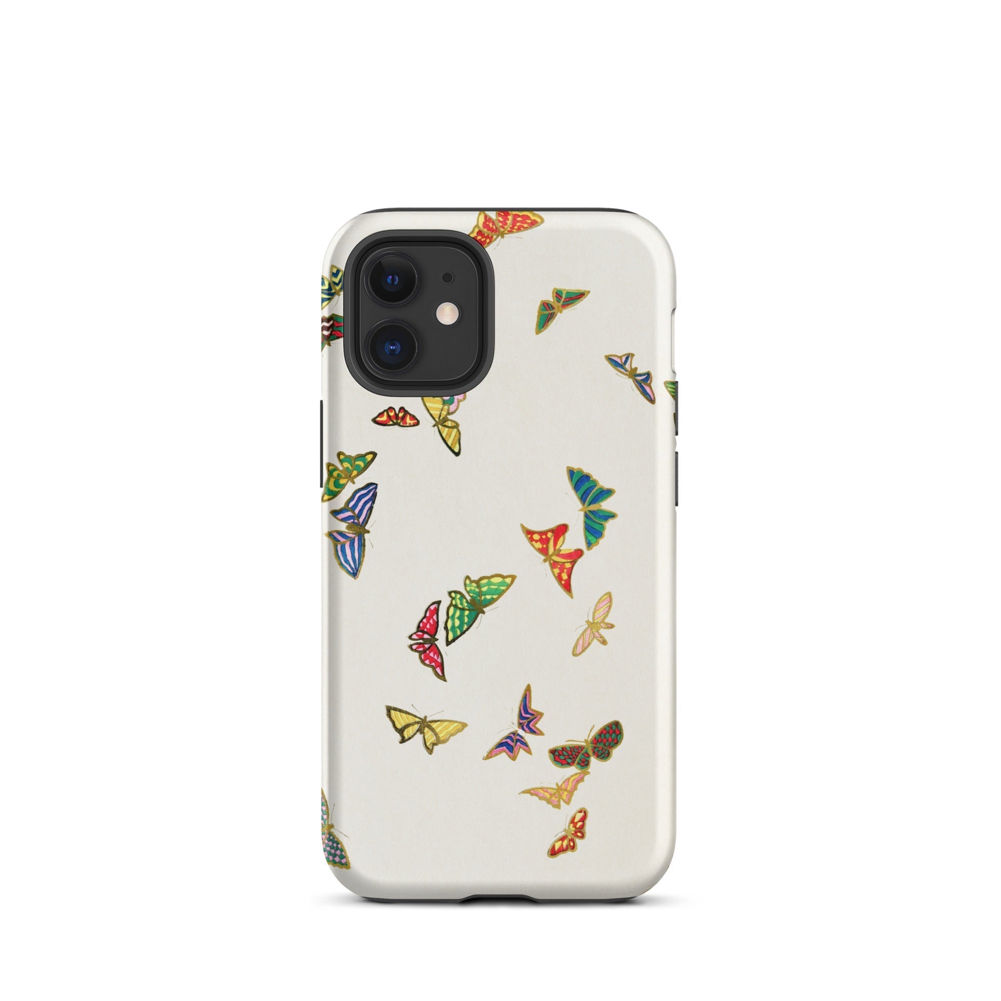 Rainbow Butterflies Kamisaka Sekka Iphone Case, 12 Mini / Matte, Butterfly Patterned Phone Case
