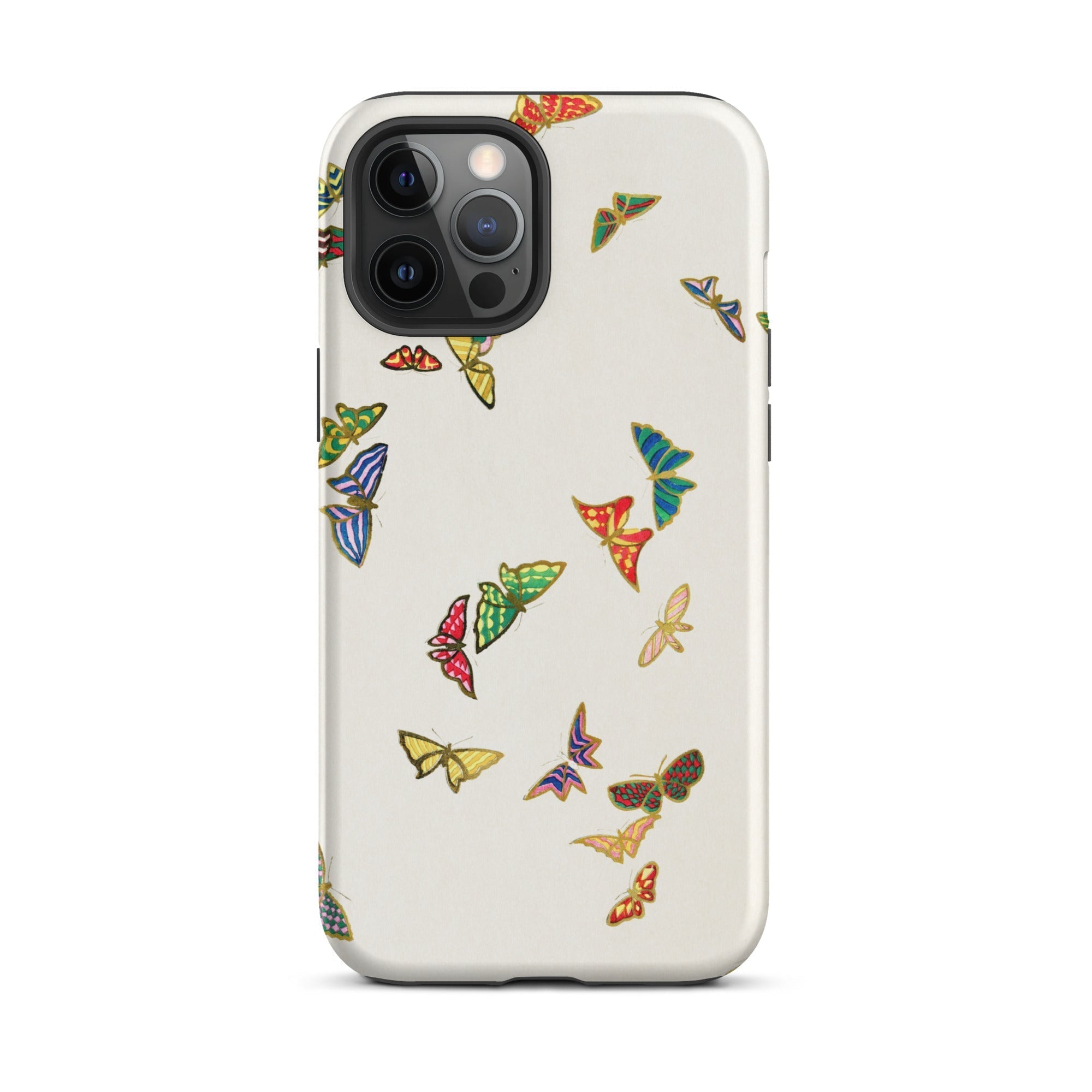 Rainbow Butterflies Kamisaka Sekka Iphone Case, 12 Pro Max / Matte, Butterfly Patterned Phone Case