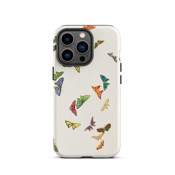 Rainbow Butterflies - Kamisaka Sekka Iphone Case, 13 Pro / Matte, Butterfly-patterned Phone Case