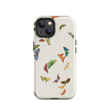 Rainbow Butterflies - Kamisaka Sekka Iphone Case, 14 / Matte, Butterfly-patterned Phone Case