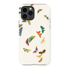 Rainbow Butterflies - Kamisaka Sekka Iphone Case, 14 Pro / Matte, Iphone Case Colorful Butterfly Pattern