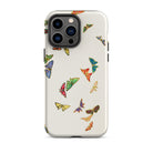 Rainbow Butterflies Kamisaka Sekka Iphone Case, 14 Pro Max / Matte, Butterfly Patterned Phone Case