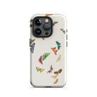 Rainbow Butterflies Kamisaka Sekka Iphone Case, 15 Pro / Matte, Butterfly Patterned Phone Case