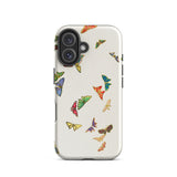 Rainbow Butterflies - Kamisaka Sekka Iphone Case, 16 / Matte, Butterfly-patterned Phone Case