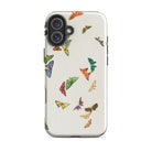 Rainbow Butterflies - Kamisaka Sekka Iphone Case, 16 Plus / Tough Phone, Butterfly-patterned Phone Case
