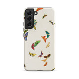 Rainbow Butterflies - Kamisaka Sekka Phone Case, Samsung Galaxy S22 Plus / Matte, Mobile Cases, Toby Leon