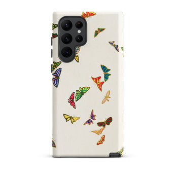 Rainbow Butterflies - Kamisaka Sekka Phone Case, Samsung Galaxy S22 Ultra / Matte, Mobile Cases, Toby Leon