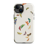 Rainbow Butterflies - Kamisaka Sekka Phone Case Iphone 15 Plus / Matte Butterfly-patterned Phone Case Kamisaka Sekka, Chō Senshu, Meiji-era