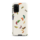 Rainbow Butterflies Kamisaka Sekka Samsung Case, Galaxy S20 Plus / Matte, White Smartphone Case Colorful Butterfly Pattern