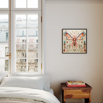 Rainbow Rover - Alien Species Taxonomy Framed Canvas, Framed Insect Art