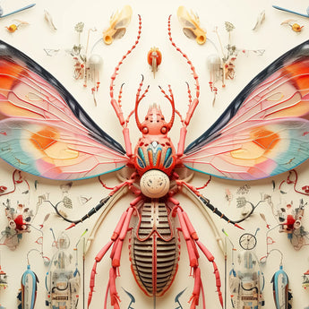 Rainbow Rover - Surreal Alien Taxonomy Art Print / Canvas, Posters Prints & Visual Artwork, Toby Leon