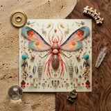 Rainbow Rover - Surreal Alien Taxonomy Art Print / Canvas Vibrant Intricately Detailed Insect Sculpture Translucent Wings Teal, Species,
