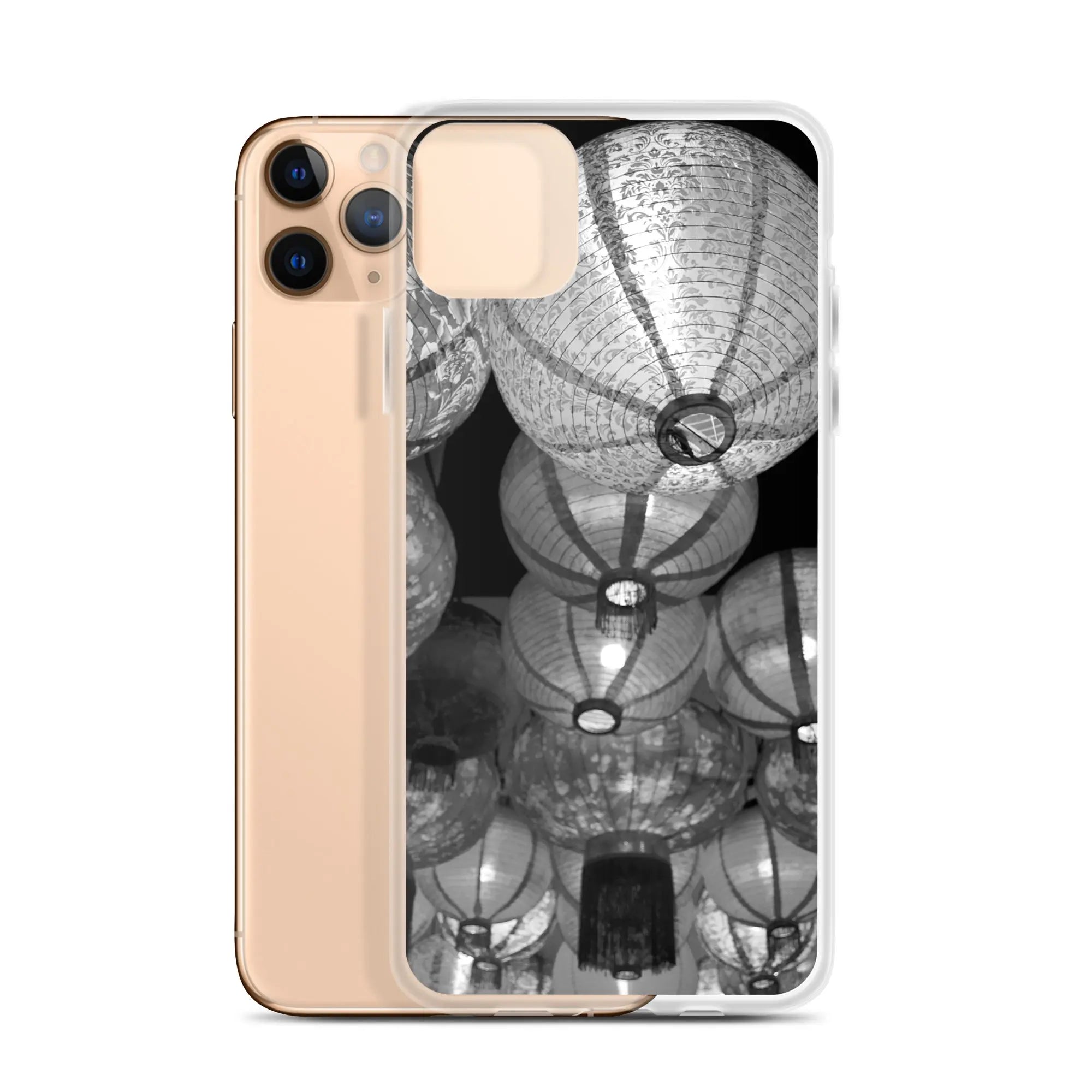 Raise The Red Lanterns - Designer Travels Art Iphone Case - Black And White - Iphone 11 Pro Max - Mobile Phone Cases