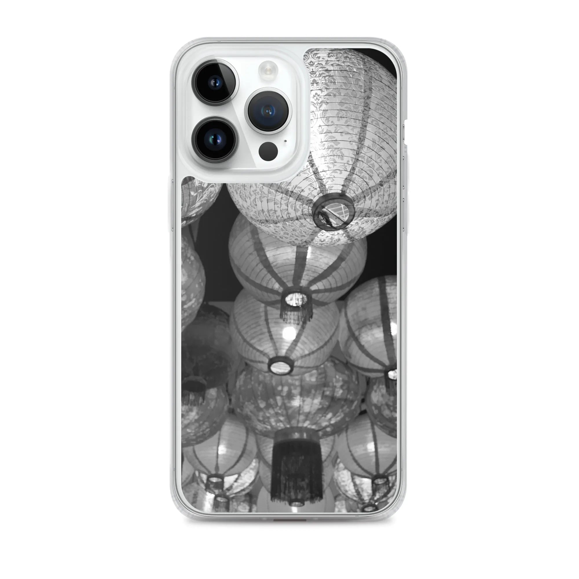 Raise The Red Lanterns - Designer Travels Art Iphone Case - Black And White - Iphone 14 Pro Max - Mobile Phone Cases