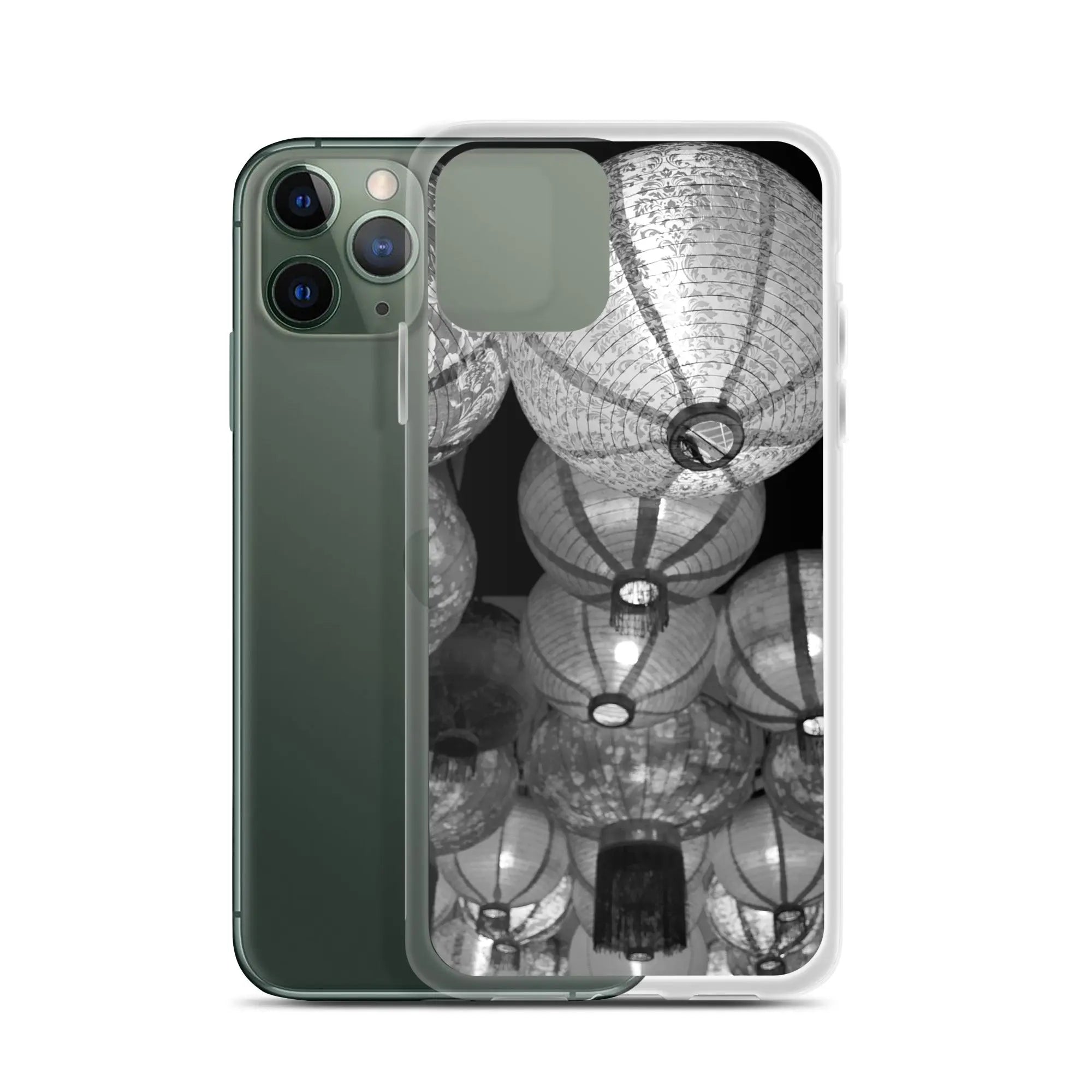 Raise The Red Lanterns - Designer Travels Art Iphone Case - Black And White - Iphone 11 Pro - Mobile Phone Cases