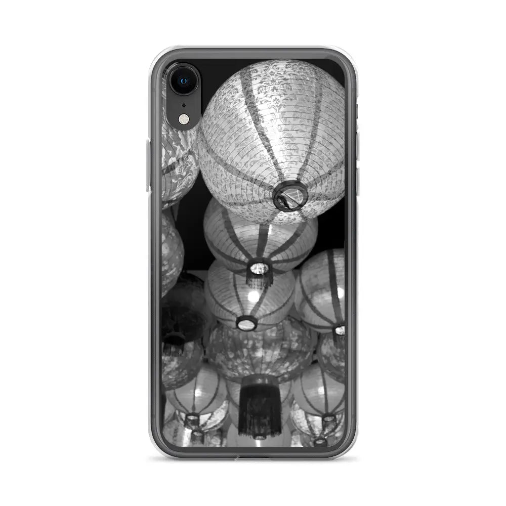 Raise The Red Lanterns - Designer Travels Art Iphone Case - Black And White - Mobile Phone Cases - Aesthetic Art