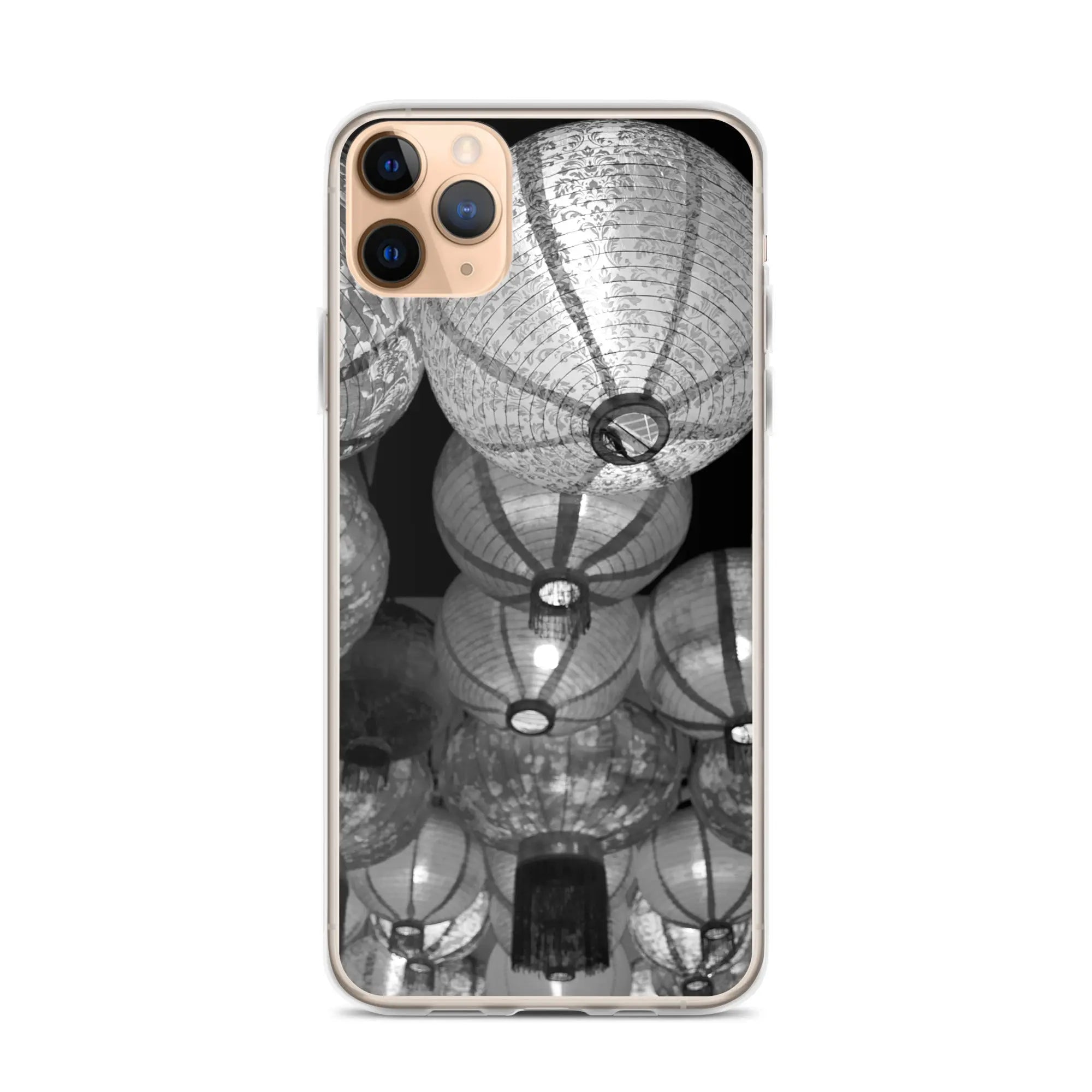 Raise The Red Lanterns - Designer Travels Art Iphone Case - Black And White - Mobile Phone Cases - Aesthetic Art