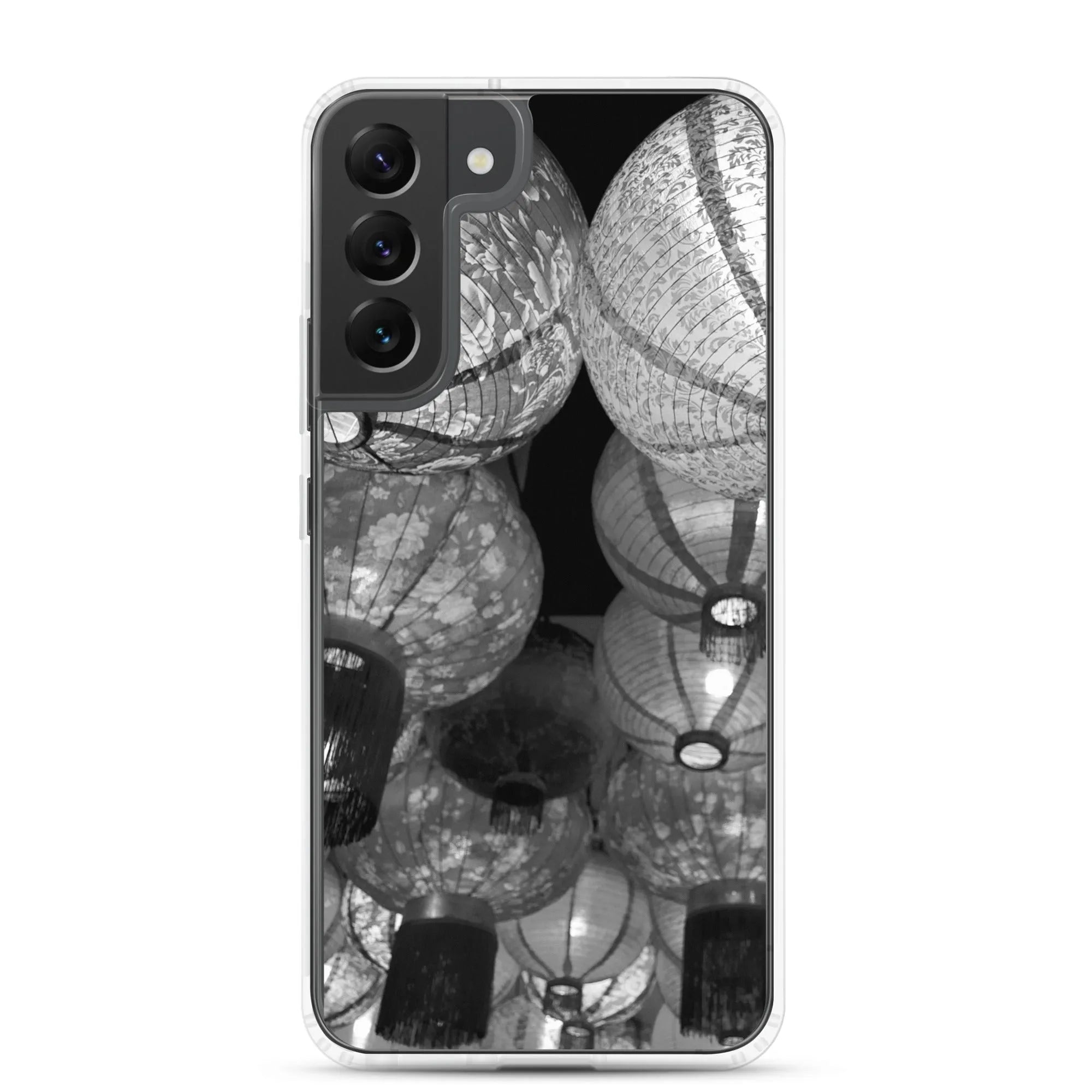 Raise The Red Lanterns Samsung Galaxy Case - Black And White - Samsung Galaxy S22 Plus - Mobile Phone Cases - Aesthetic