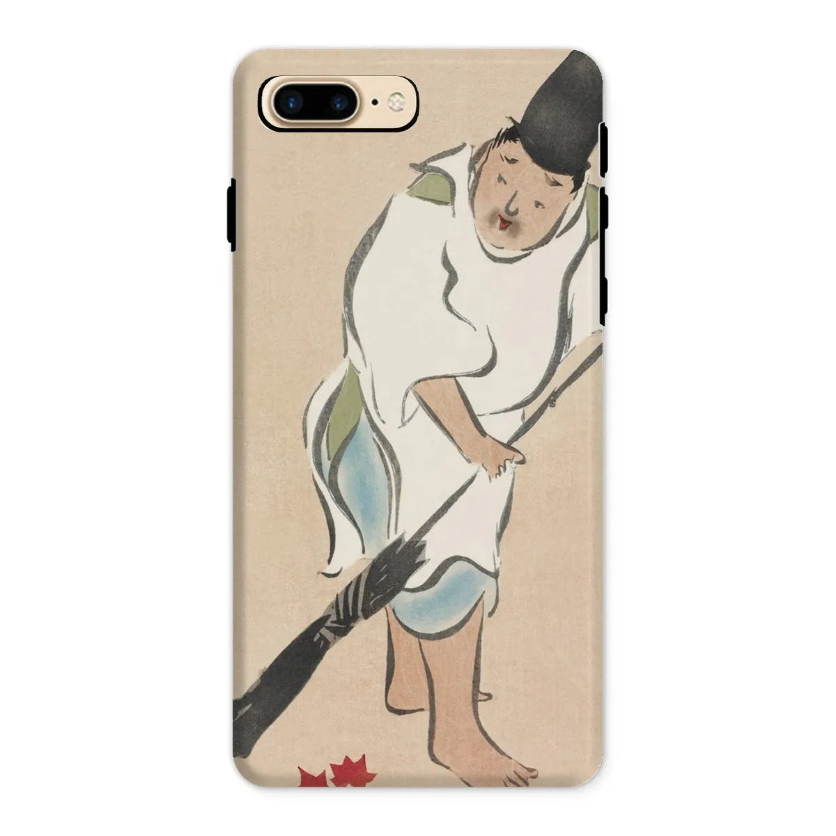 Raking - Japanese Rinpa Art Phone Case - Kamisaka Sekka - Iphone 8 Plus / Matte - Mobile Phone Cases - Aesthetic Art