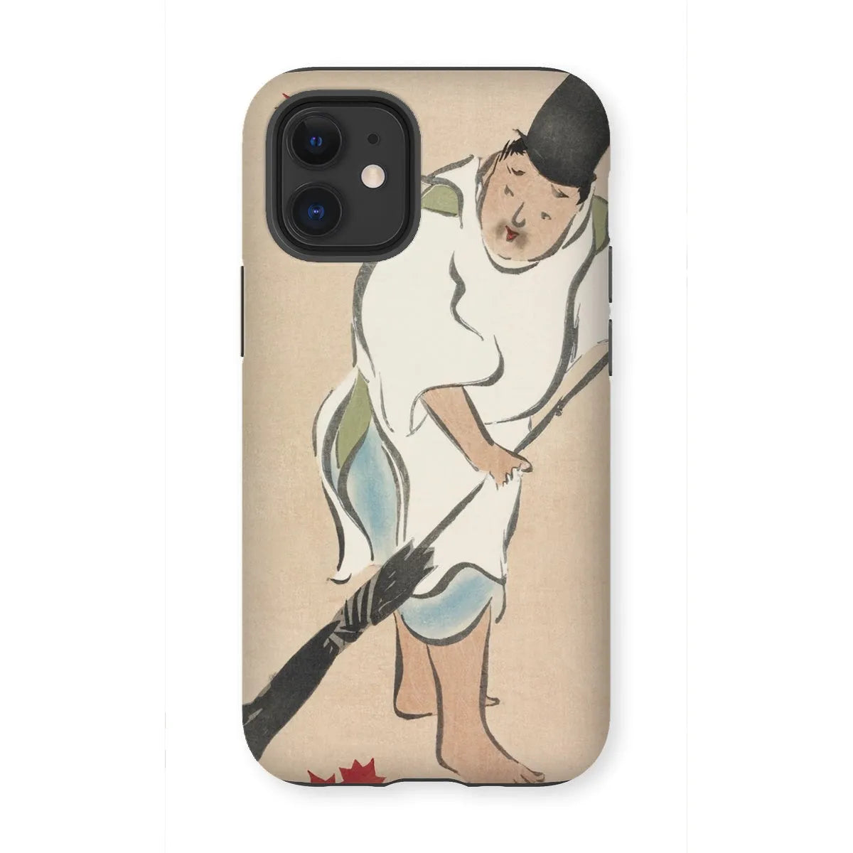 Raking - Japanese Rinpa Art Phone Case - Kamisaka Sekka - Iphone 12 Mini / Matte - Mobile Phone Cases - Aesthetic Art