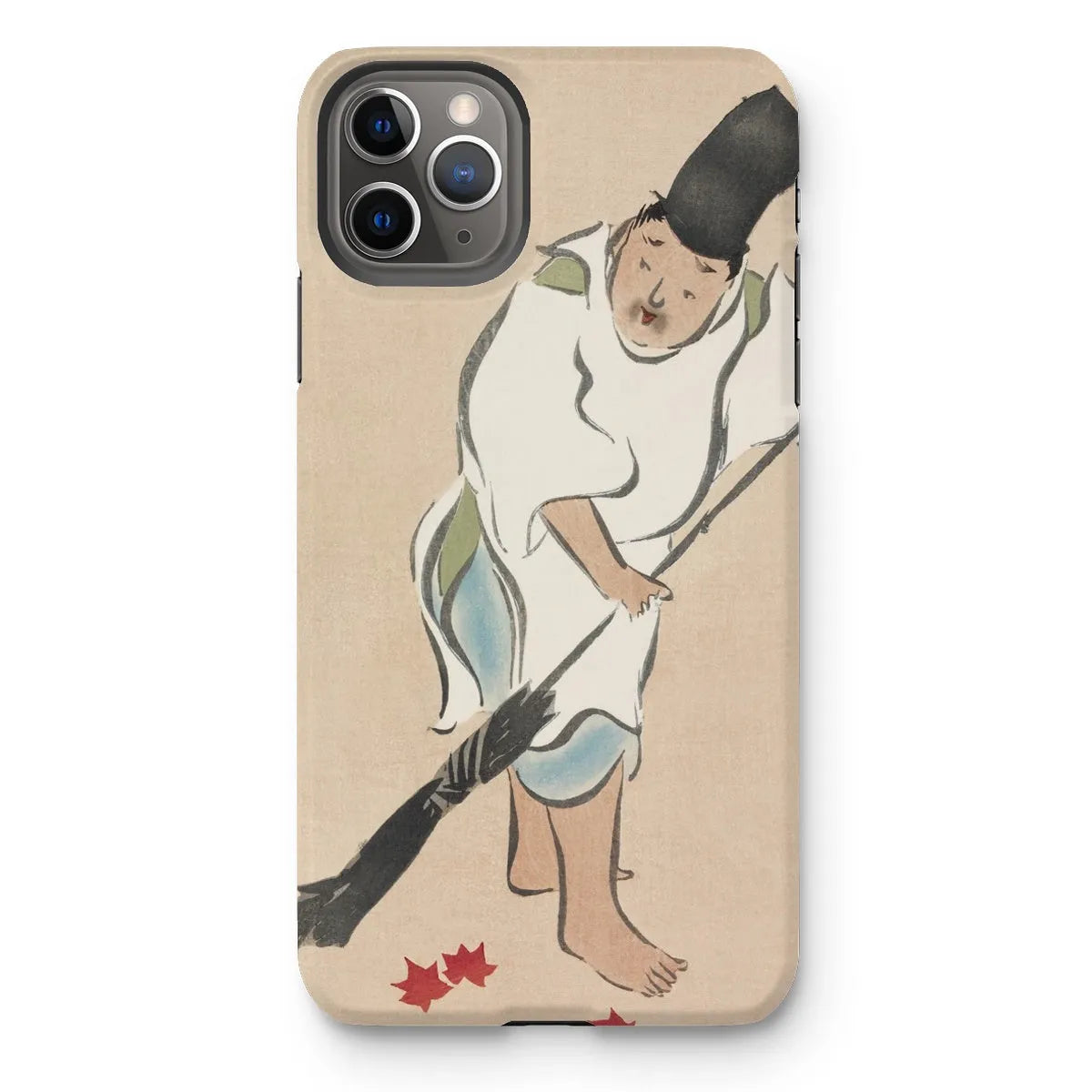 Raking - Japanese Rinpa Art Phone Case - Kamisaka Sekka - Iphone 11 Pro Max / Matte - Mobile Phone Cases - Aesthetic Art