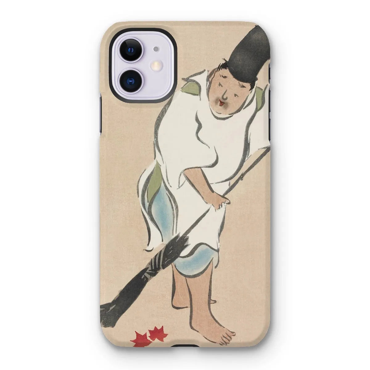 Raking - Japanese Rinpa Art Phone Case - Kamisaka Sekka - Iphone 11 / Matte - Mobile Phone Cases - Aesthetic Art