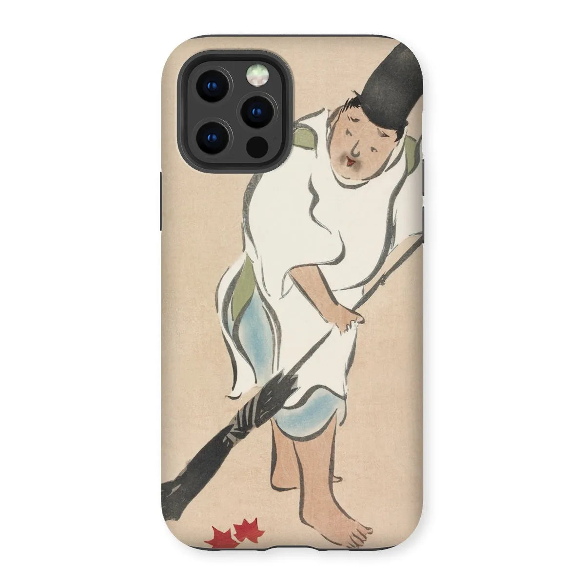 Raking - Japanese Rinpa Art Phone Case - Kamisaka Sekka - Iphone 12 Pro / Matte - Mobile Phone Cases - Aesthetic Art