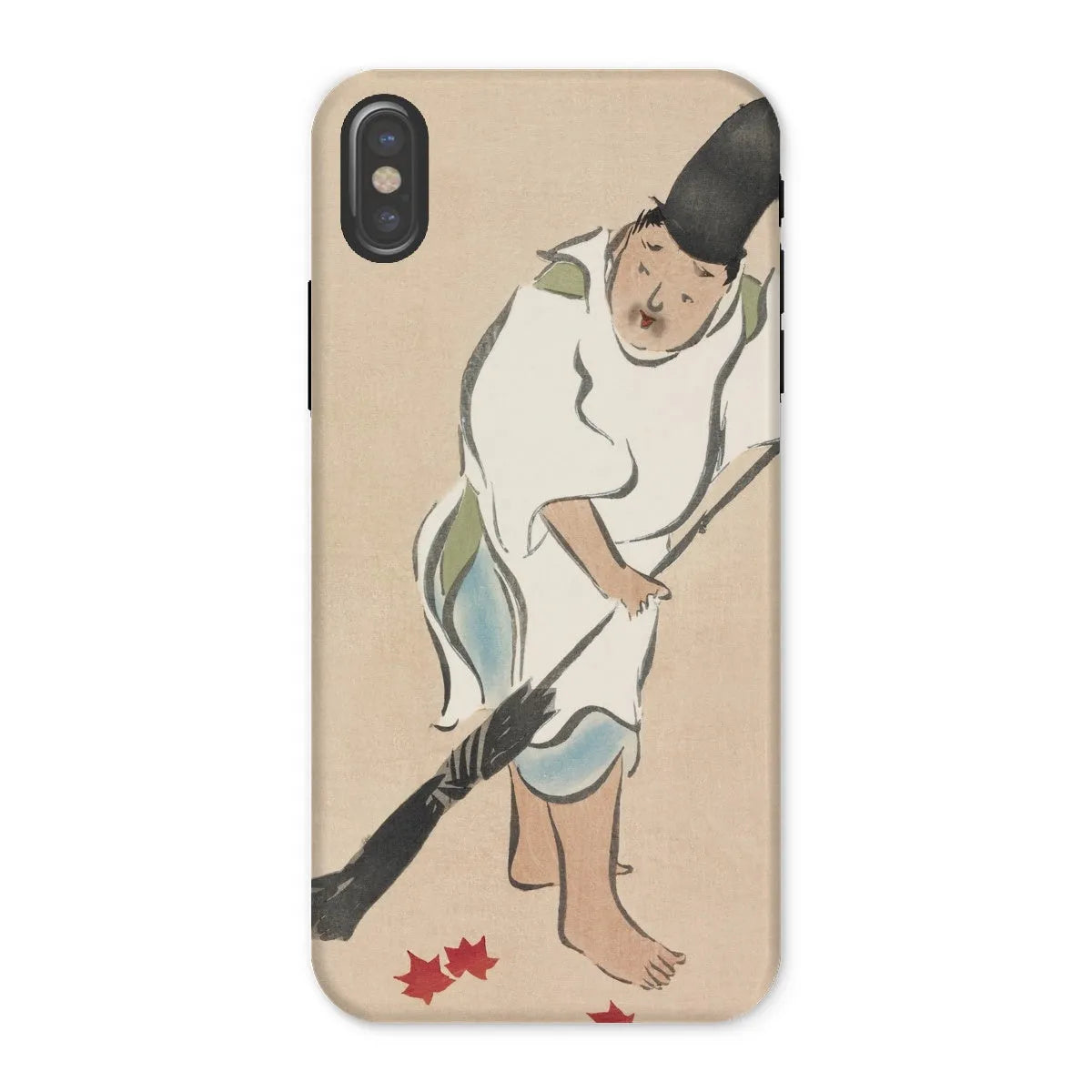 Raking - Japanese Rinpa Art Phone Case - Kamisaka Sekka - Iphone x / Matte - Mobile Phone Cases - Aesthetic Art