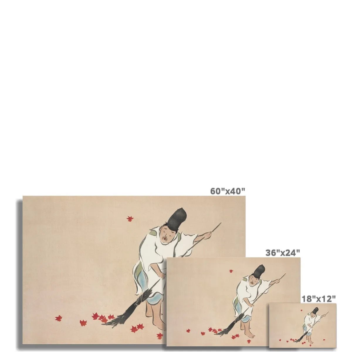 Raking By Kamisaka Sekka Fine Art Print - Posters Prints & Visual Artwork - Aesthetic Art