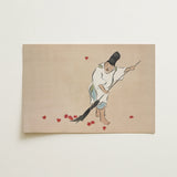 Raking - Kamisaka Sekka Meiji Woodblock Art Print / Canvas, 18x12’’ / 46x31cm / Unframed / no Border, Posters Prints & Visual Artwork, Toby