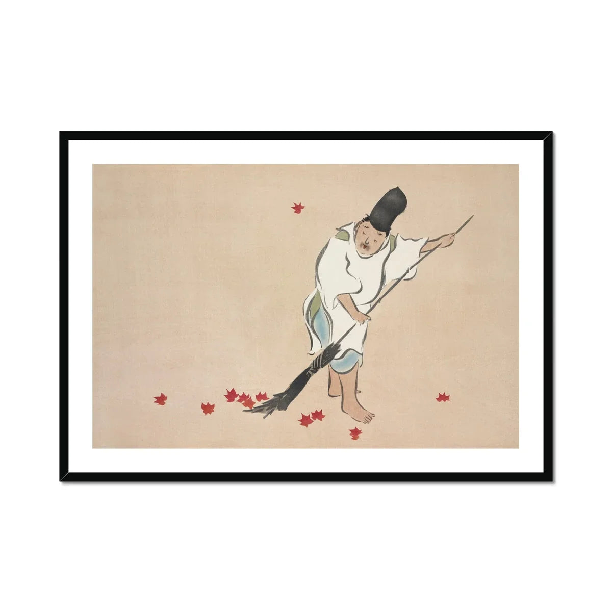 Raking - Kamisaka Sekka Meiji Woodblock Art Print