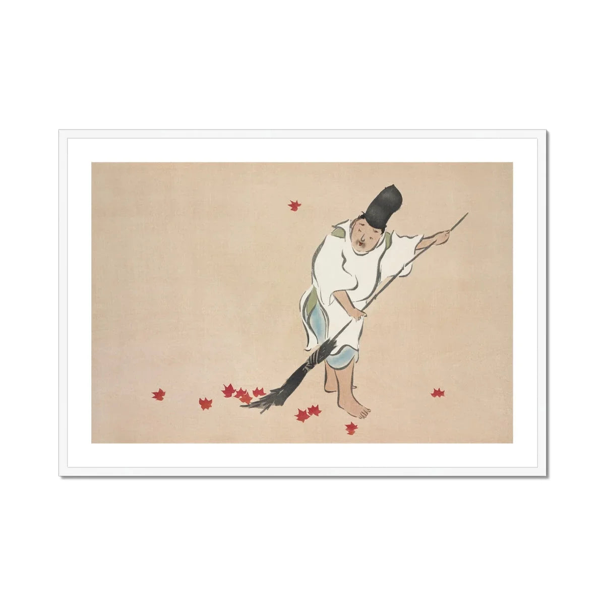 Raking - Kamisaka Sekka Meiji Woodblock Art Print